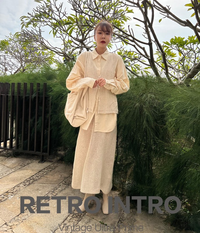 New year in early spring! [Rin] Vintage hollowed out suspender dress r20991# cqw
