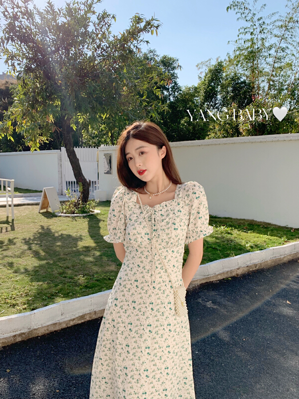 New year in early spring! [Yang baby] waist closing floral thin dress 3023# WTT