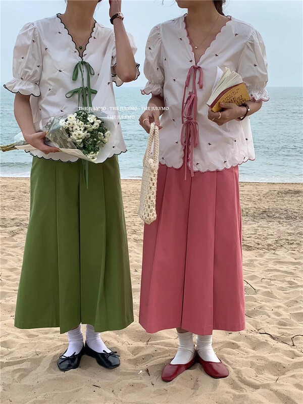 【 at the end of July 】 high waist, slim temperament, pleated skirt (excluding matching) ys1-5503# HBx