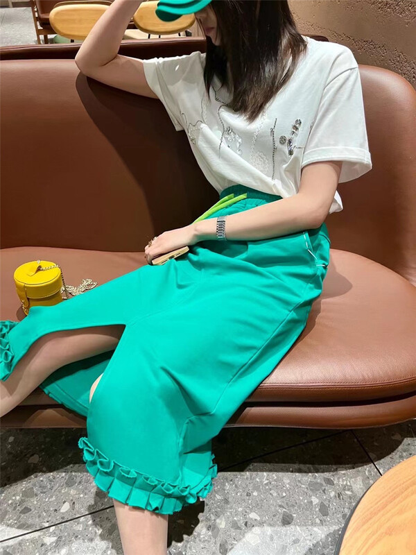 [m.zz] drawstring ear side personalized skirt 9050# LSW
