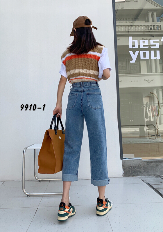 New year in early spring! [Mina] Korean elastic versatile jeans 9910# LSW