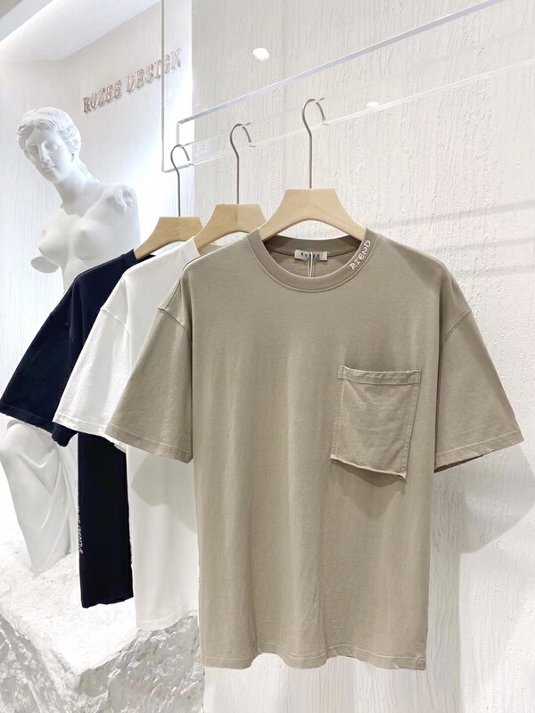 New in early summer! [Ruizhi] pocket fashion versatile short sleeve T-shirt t832# ZZL