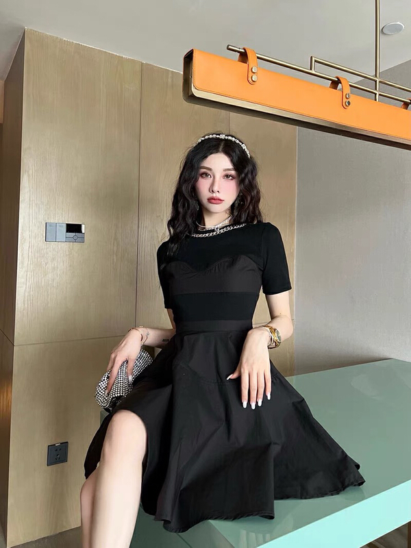 [jun.t] French Vintage Hepburn dress 6059# PCZ