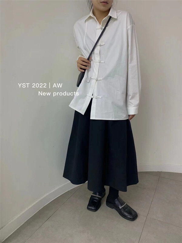 [YST] artistic simple big swing black skirt ys1-3006# XJ