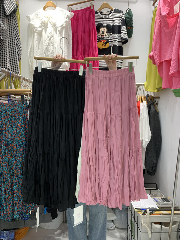 goods in stock! New year in early spring! [Chen] gentle wind, sweet and fashionable A-line skirt 6031# cqw