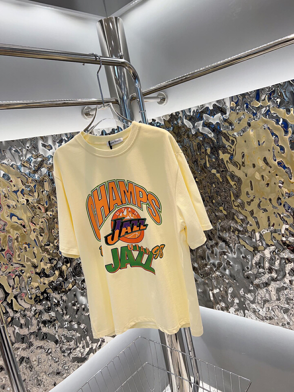 [Nancy] casual loose round neck hot print short sleeve T-shirt q8835# WPL