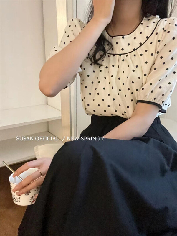 New in early summer! [Susan] wave point fashion aging shirt s1016# LSW