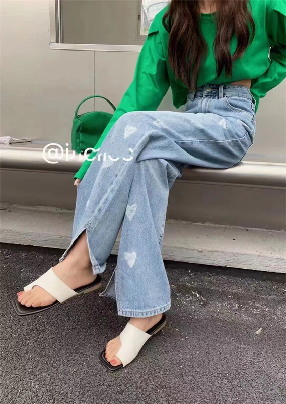 New year in early spring! [Dido] Korean casual love straight jeans 7120# hjy