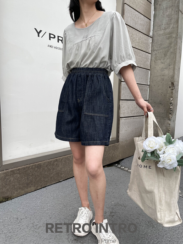 New in early summer! [Rin] Korean versatile casual denim shorts r21103# cqw