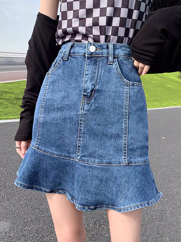 New year in early spring! [yuan. Shang] slim elastic fishtail skirt pants 6163-1# JJ