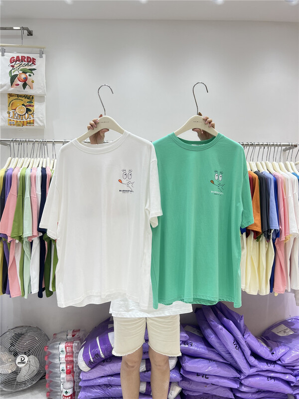 [rara] smiley face printing fashion short sleeve T-shirt ys1-3719# LSL