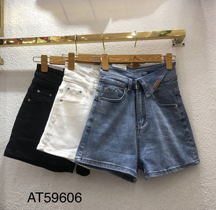 New in early summer! [queen] high waist versatile skinny denim shorts at59606# ozq