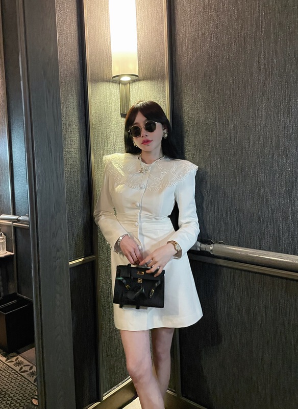 New year in early spring! [angelyue] stitching design Vintage Dress c060# LSL