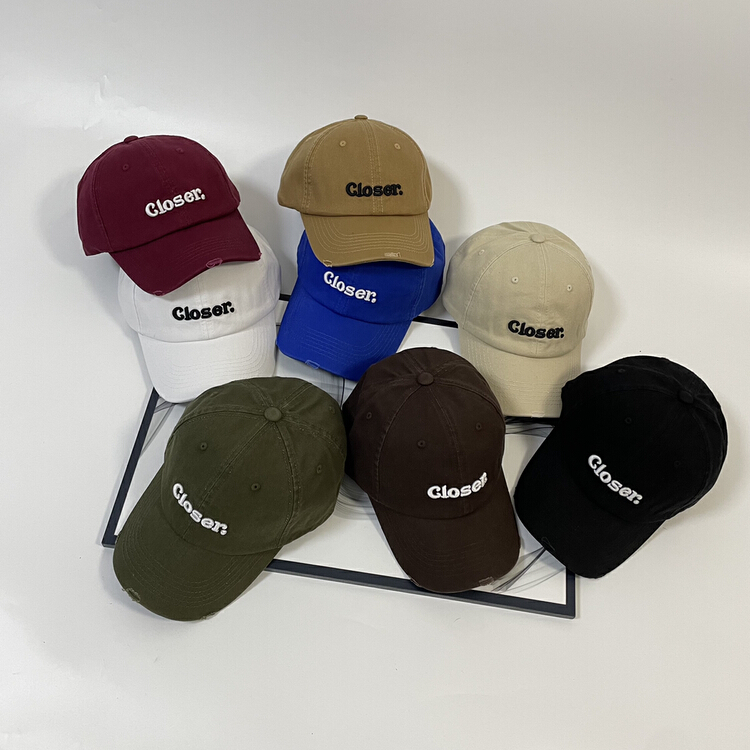 [aesthetic hat industry] Korean fashion embroidered letter hat 2938# LSL