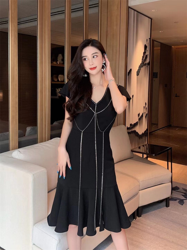 [Magnolia] little woman looks thin and versatile dress ys1-g91# JJ