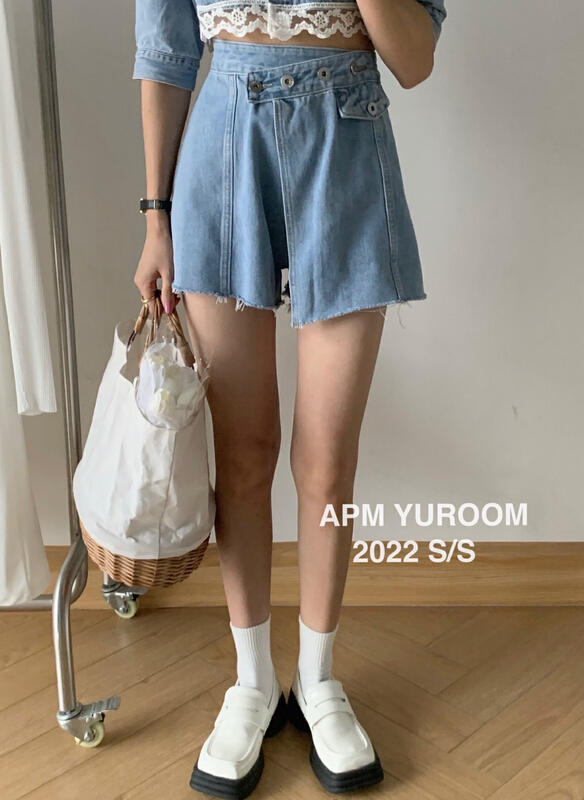 [APM yuroom] versatile irregular fashion jeans 22223# LSL