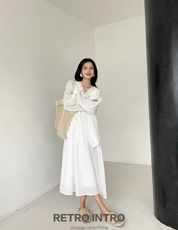[Rin] Korean lady lace splicing suspender dress 20970# cqw