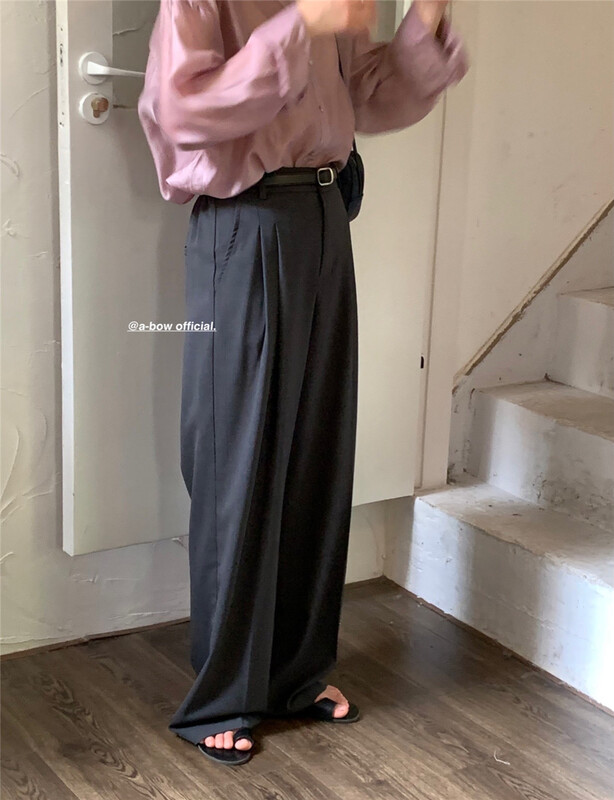 [a-bow studio] Korean style straight pants 16123# zjy