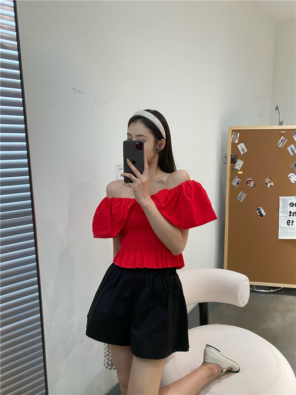 [modern 197] sexy hot girl one shoulder shirt 5556# zyh
