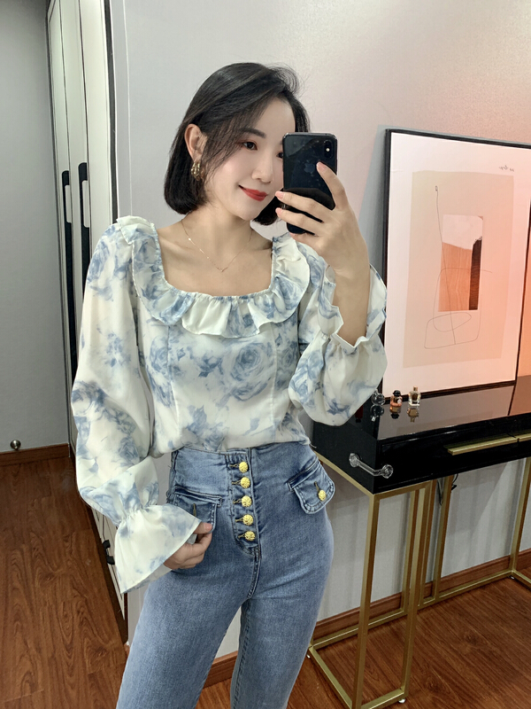 New year in early spring! [HH] Korean style versatile shirt 2217y# LSL