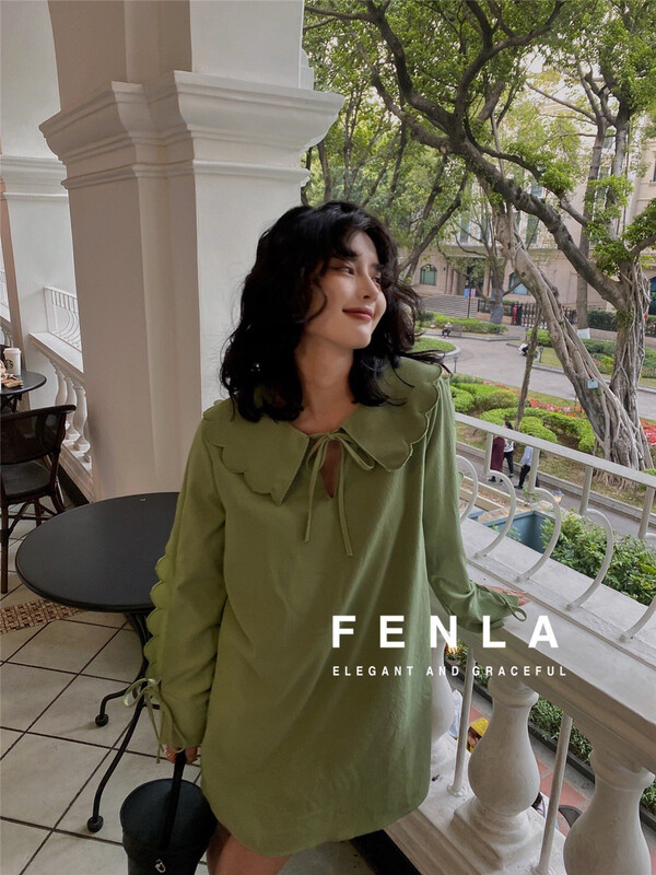 [fenla] baby collar lace design dress 69669# jhy