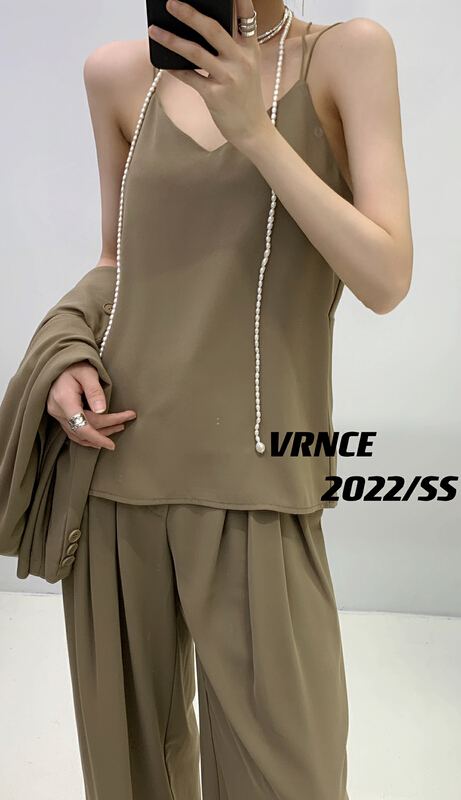 New in early summer! [Vince] high sense, big brand, minimalist sunscreen vest / sling 5162b# XYJ