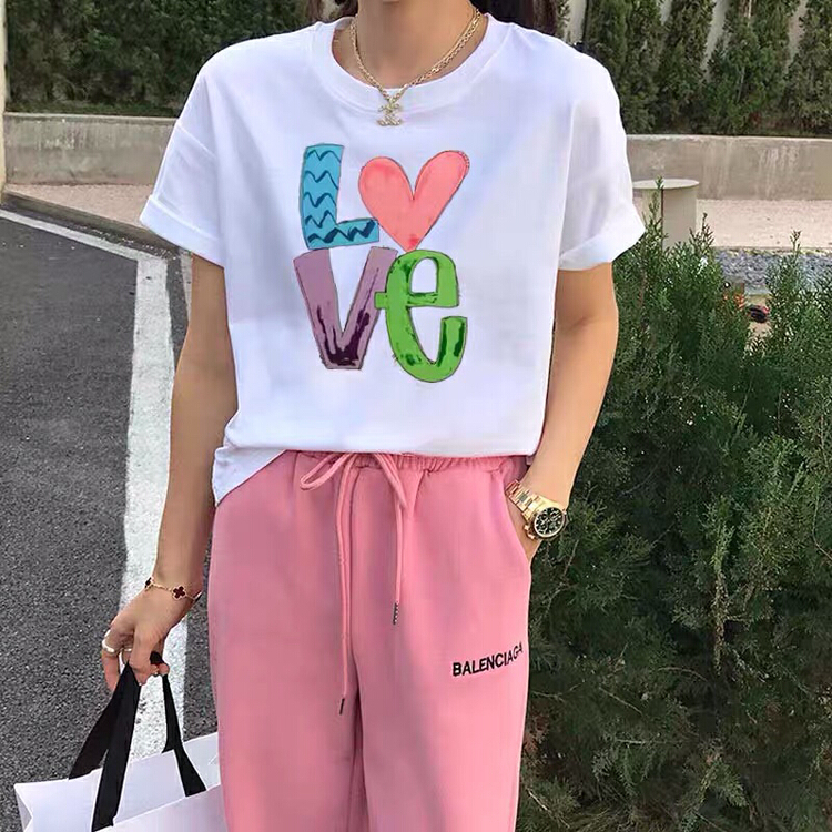 New in early summer! [ziyijia] pattern printed loose short sleeve T-shirt ys1-0128# WTT