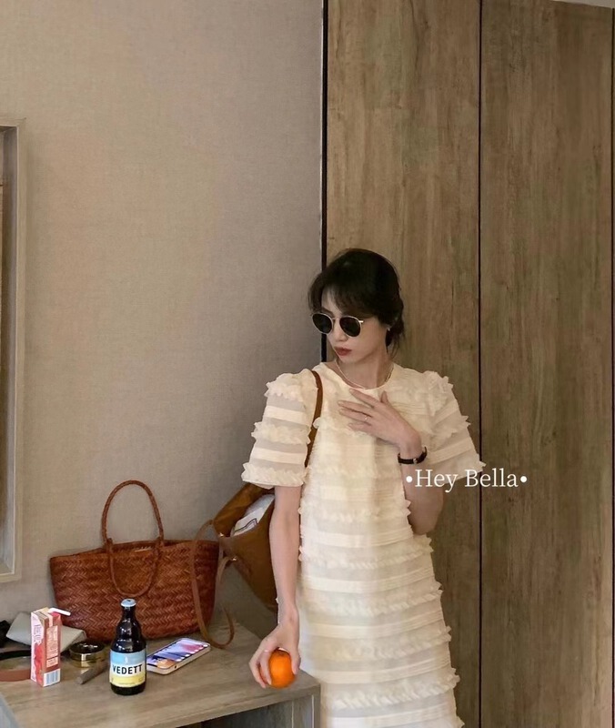 goods in stock! [hey Bella] round neck lady dress 2855# ll