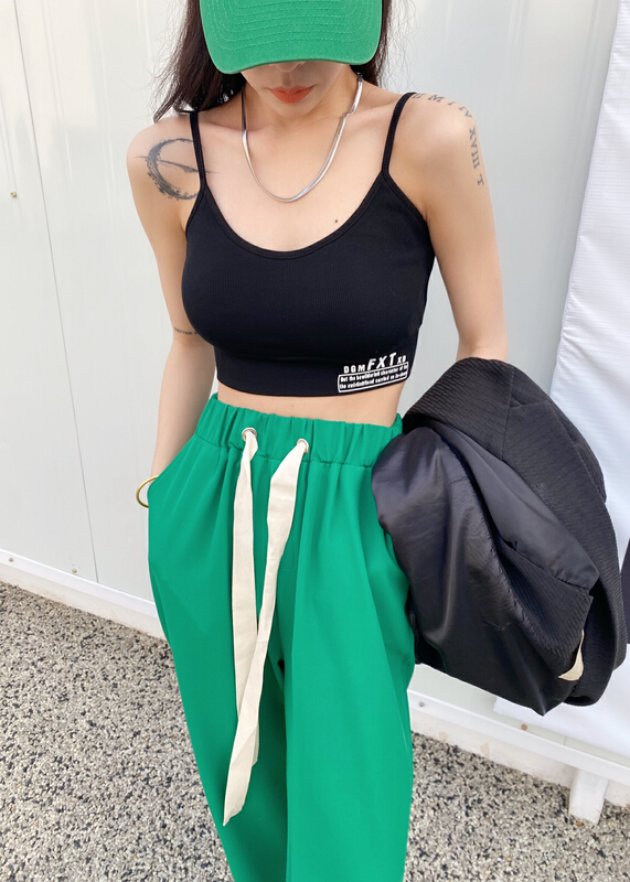 New year in early spring! [KS] fashionable hot girl beautiful back sports suspender vest 22020# ozq