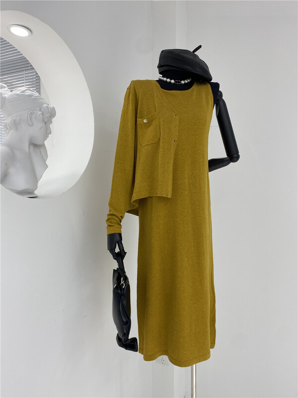 Cxdhh / new in early spring! [soul] temperament round neck sleeveless dress ys1-xc17-bt16097211l# CSX