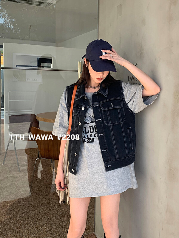 New year in early spring! [Wawa] Korean casual versatile vest 2208# XYJ