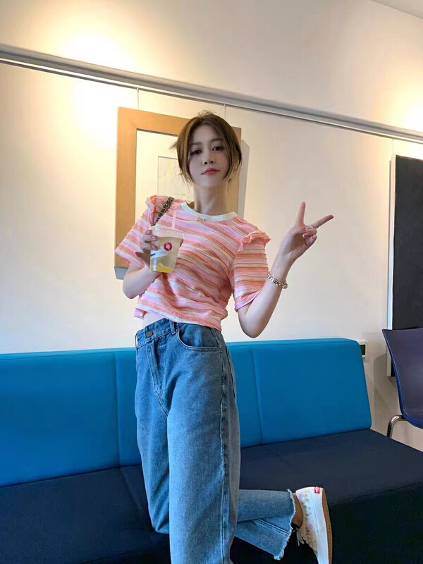[only love] fashion hot girl short sleeve T-shirt c339# zxl