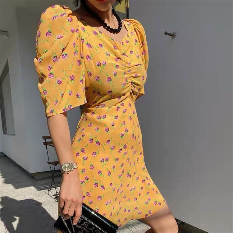 New in early summer! [sister] Pullover floral Korean dress 2297# ozq