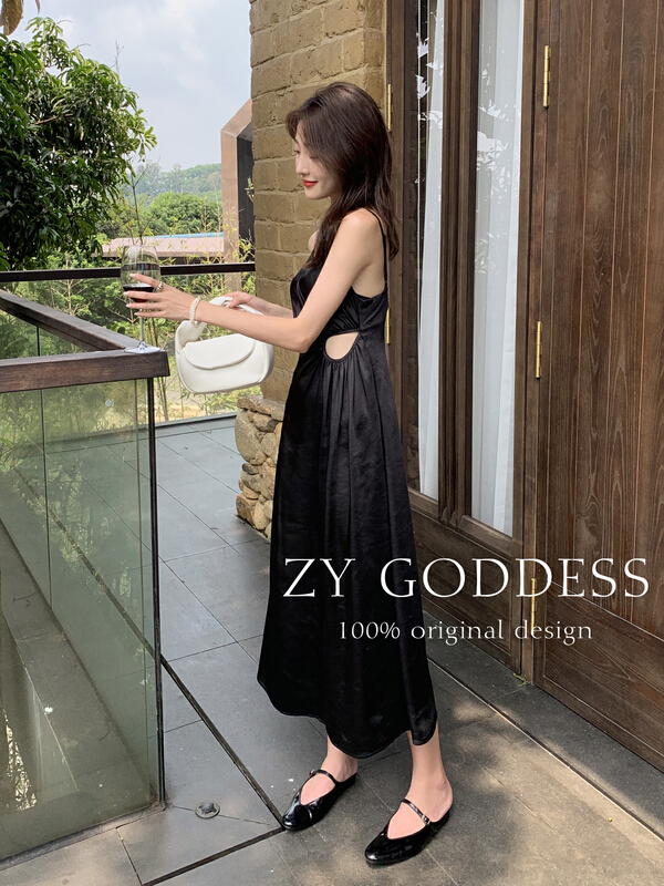 [ZY] careful machine slit long textured dress 68508# ozq
