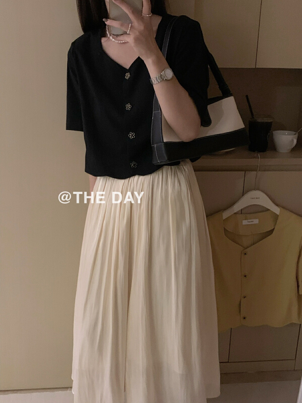 [the day] simple and versatile Korean small shirt (only selling small shirts) 8952# ll