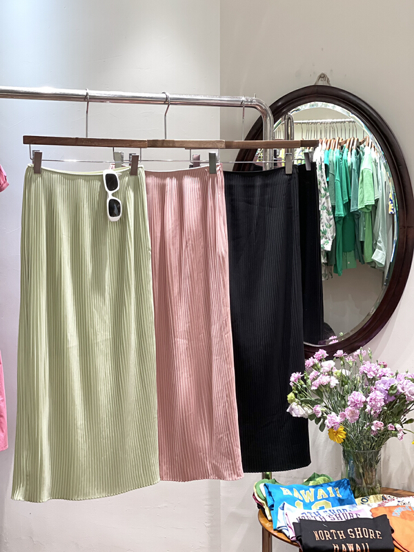 [trust me] pleated lady style skirt 68170# ozq