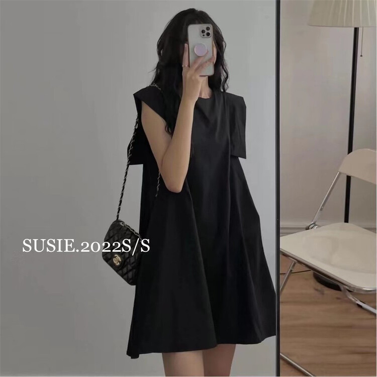 [Susie] round neck design Vintage Dress 8690# zjy