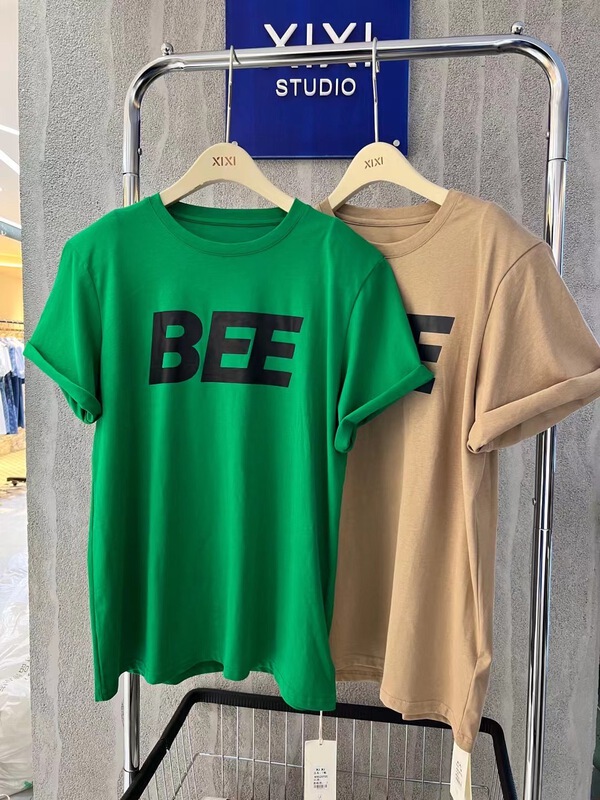 [Xixi studio] back exposure careful machine short sleeve T-shirt 9026# XYJ