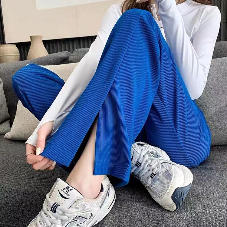 [miss Xi Xi] straight high waist, slim and drooping casual pants 8001# Cl