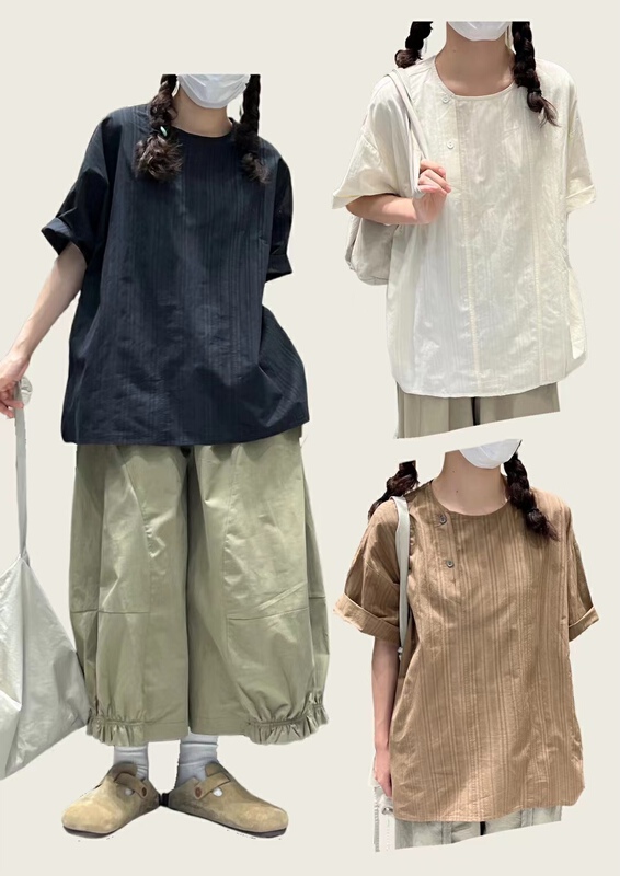 [Jibu Jianchuan] Korean comfortable and versatile small shirt 822191# L