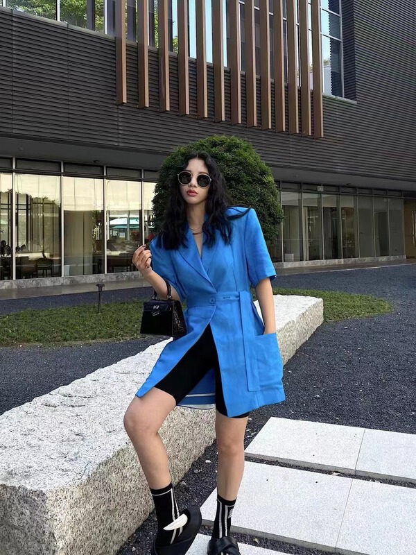 [c.h.z] slim waist, simple and versatile shirt 80076# WTT