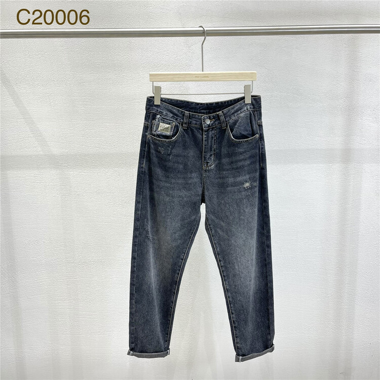 早春上新!【野松鼠】舒適單扣百搭牛仔褲  C20006#  ZZL
