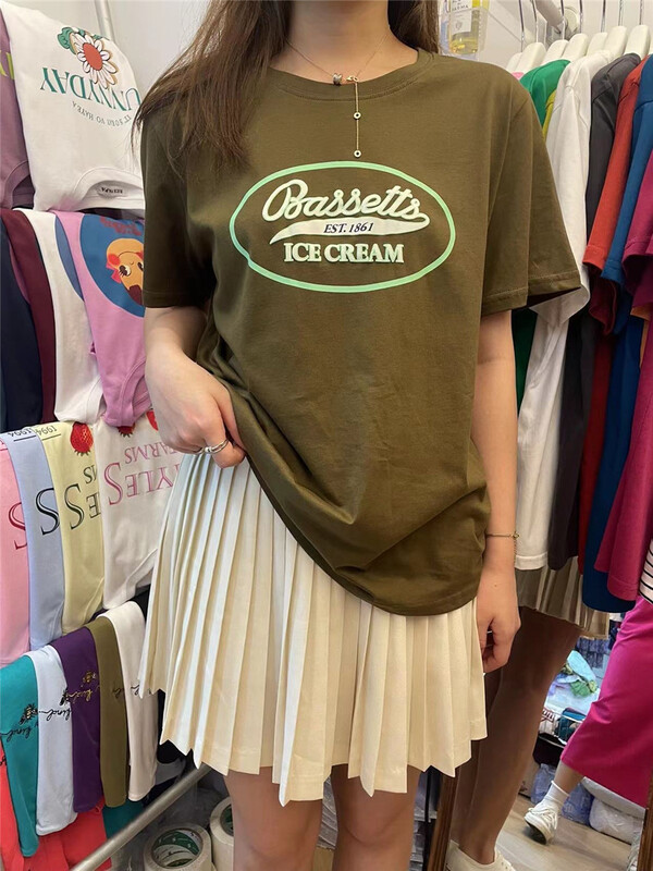 [rich Papa] solid color college style pleated skirt q608# zxx