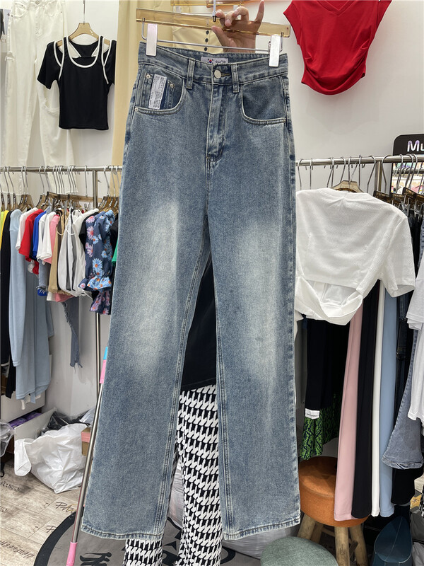 [show] Korean straight jeans 28077# ozq