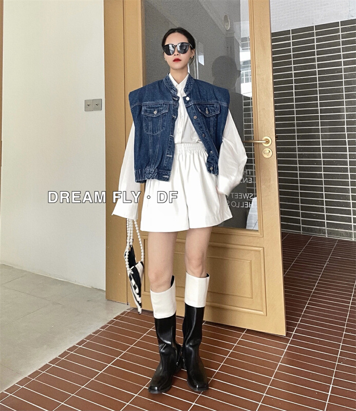 New year in early spring! [dream fly] sleeveless single breasted fashion vest 61056# XJ