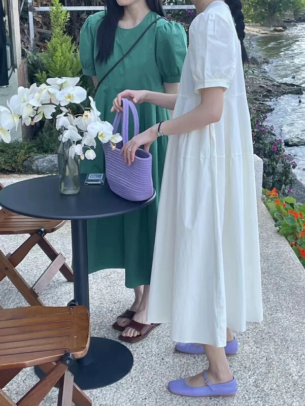 goods in stock! New in early summer! [A-One] Korean simple age reducing slim dress 9888# LSW