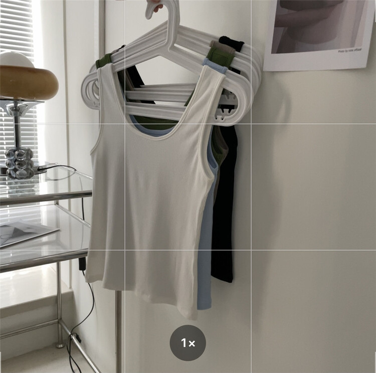 [in mode] simple solid color versatile vest 6822# cqw