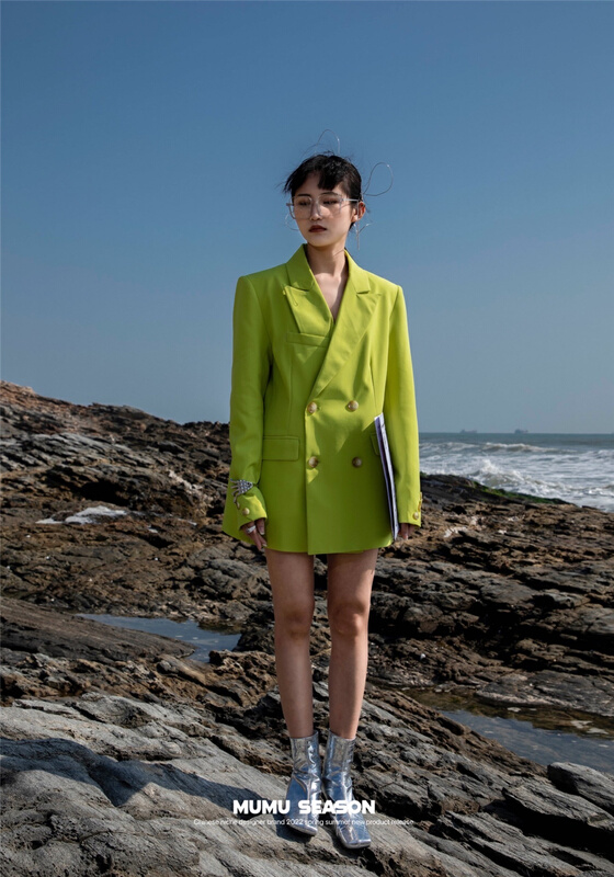 早春上新！【MUMU SEASON】不規則百搭時尚西裝  6222#  ZXL