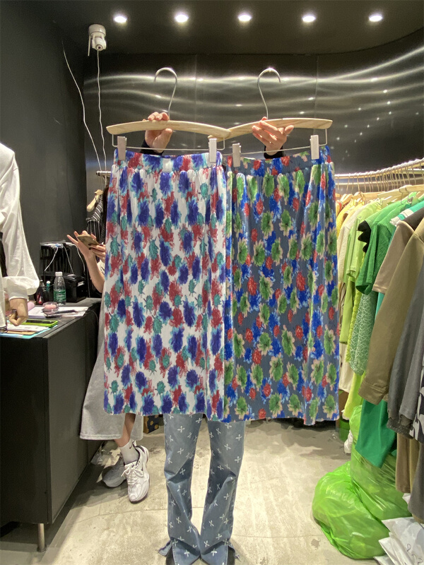 New year in early spring! [vivi] Korean flower versatile skirt 9035# ozq