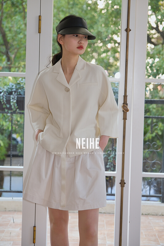 New year in early spring! [neihe] High Waist Wide Leg solid color skirt 11206# zxx